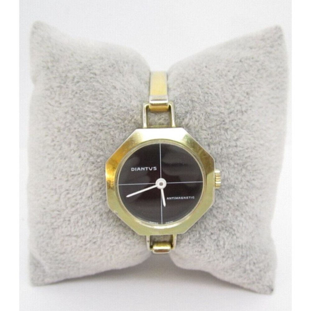 Vtg Women Diantus Hand Wind Mechanical Analog 27mm Round Watch (H450)